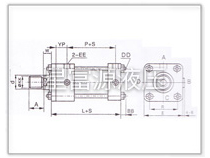 W70L-1、W140L-1轻型拉杆液压缸系列